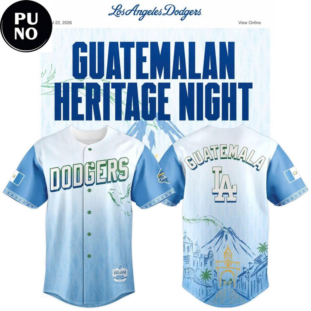 Los Angeles Dodgers x Guatemalan Heritage Night 2026 Baseball Jersey