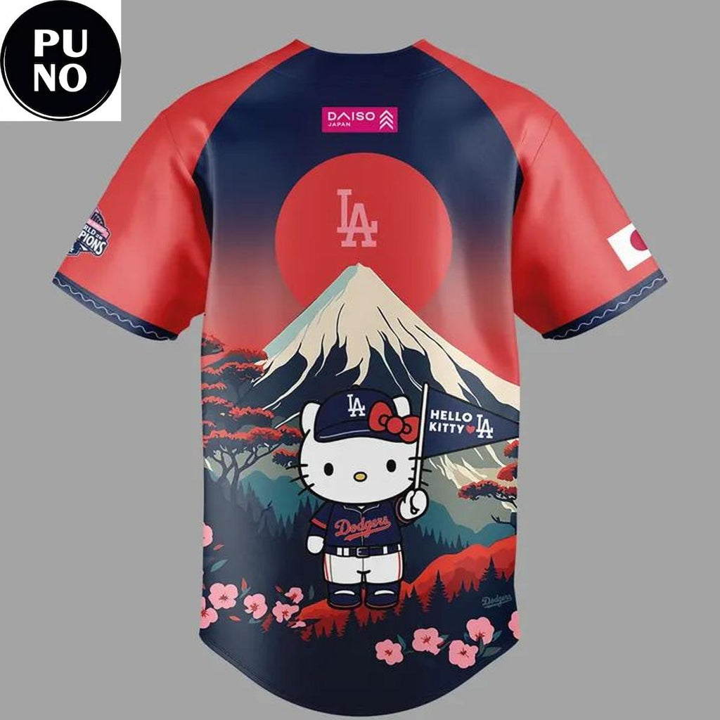 Los Angeles Dodgers x Hello Kitty Japanese Heritage Night 2026 Baseball Jersey