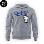 Los Angeles Dodgers x Hello Kitty Night 2026 Gray Hoodie Shirt