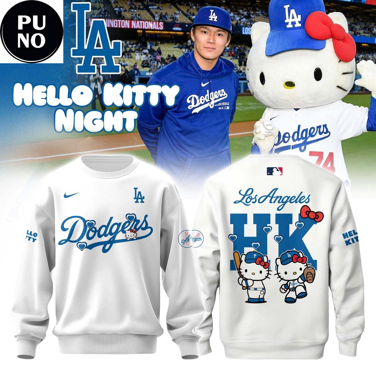 Los Angeles Dodgers x Hello Kitty Night 2026 New Hoodie Shirt
