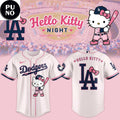 Los Angeles Dodgers x Hello Kitty Night 2026 Pink Clay Baseball Jersey