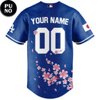 Los Angeles Dodgers x Japanese Heritage Night 2026 Sakura Bloom Personalized Baseball Jersey