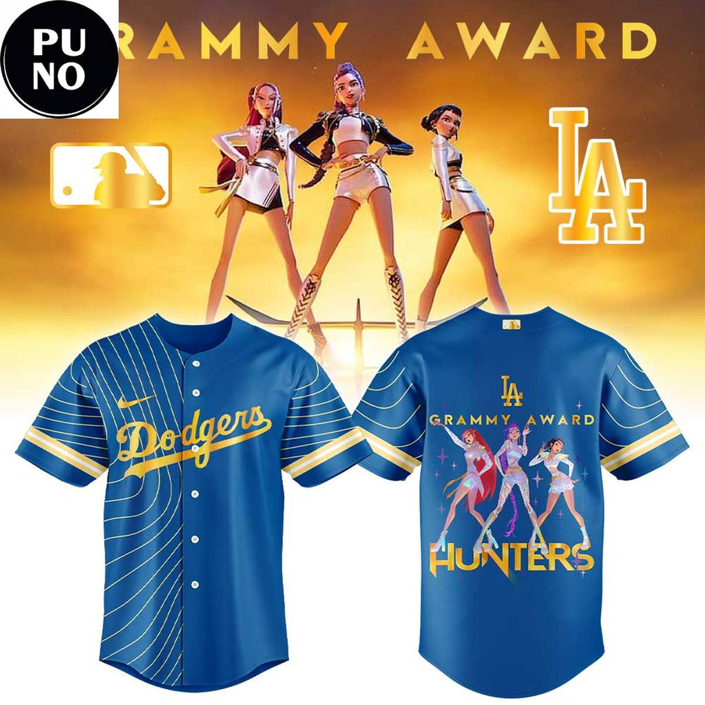 Los Angeles Dodgers x KPop Demon Hunters 2026 Grammys Award Baseball Jersey