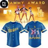 Los Angeles Dodgers x KPop Demon Hunters 2026 Grammys Award Baseball Jersey