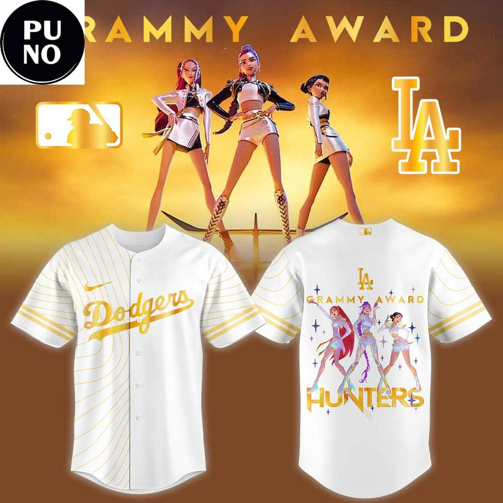 Los Angeles Dodgers x KPop Demon Hunters 2026 Grammys Award Baseball Jersey