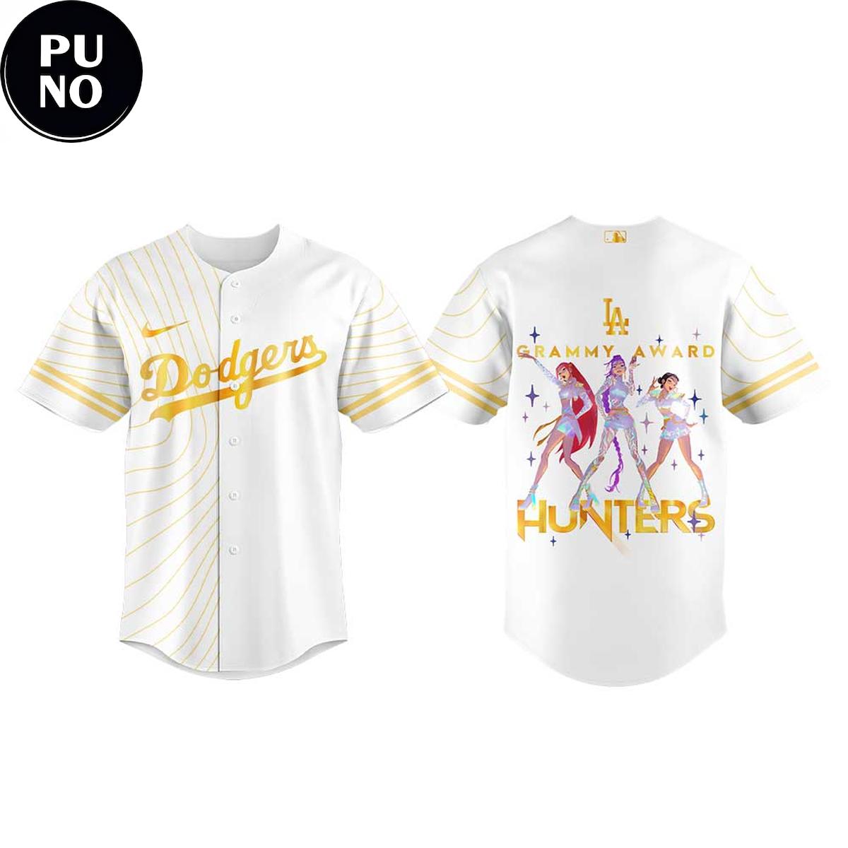 Los Angeles Dodgers x KPop Demon Hunters 2026 Grammys Award Baseball Jersey