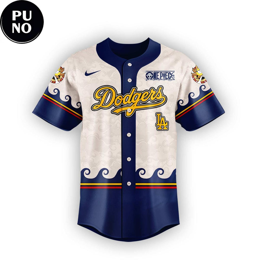 Los Angeles Dodgers x One Piece Night 2026 Straw Hat Crew Baseball Jersey