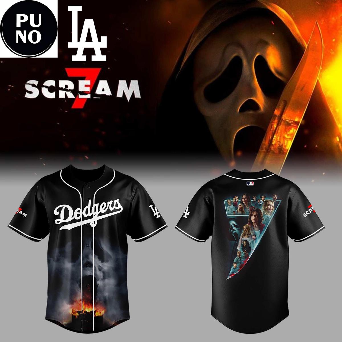 Los Angeles Dodgers x Scream 7 Baseball Jersey