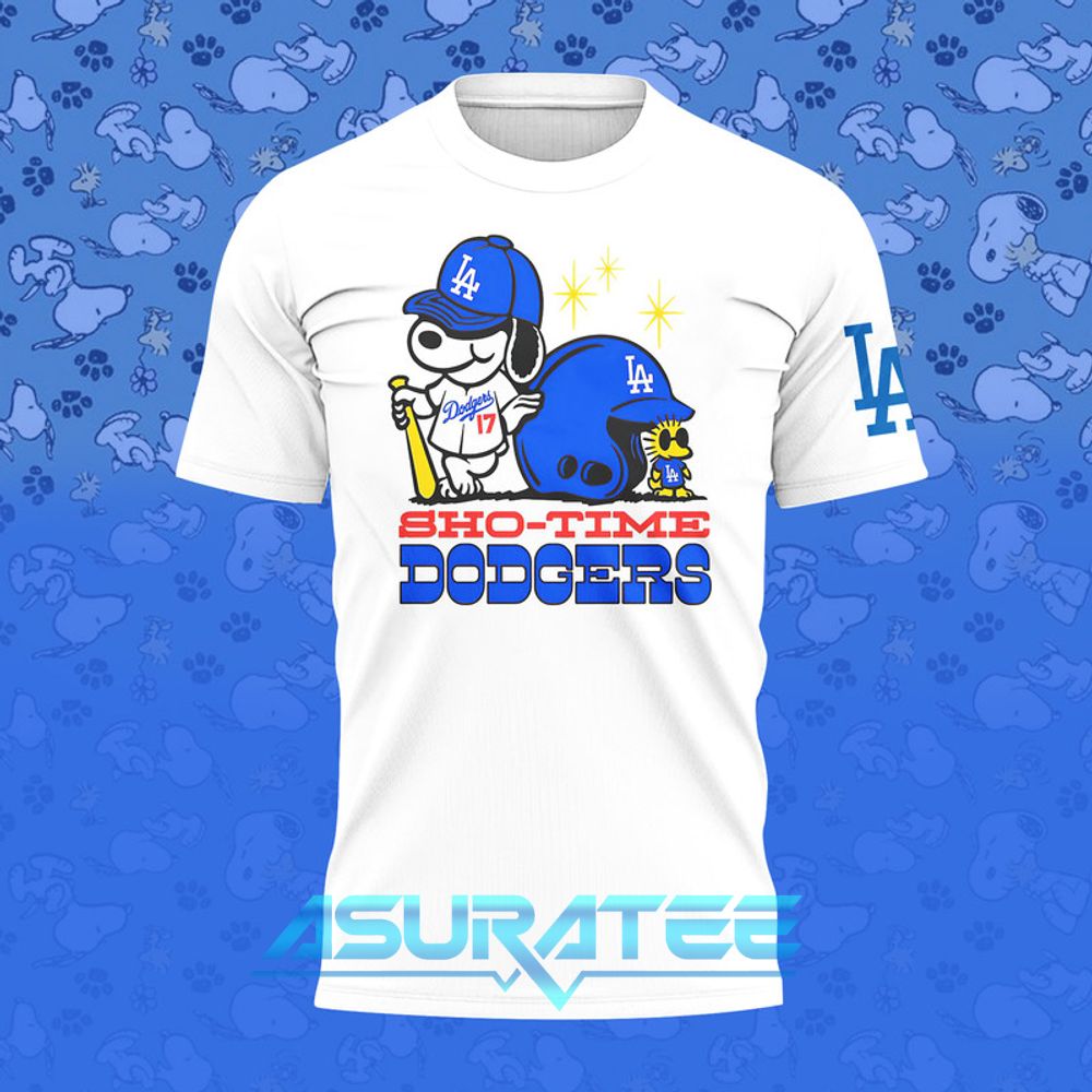 Los Angeles Dodgers x Snoopy Sho-time Dodgers Shirt