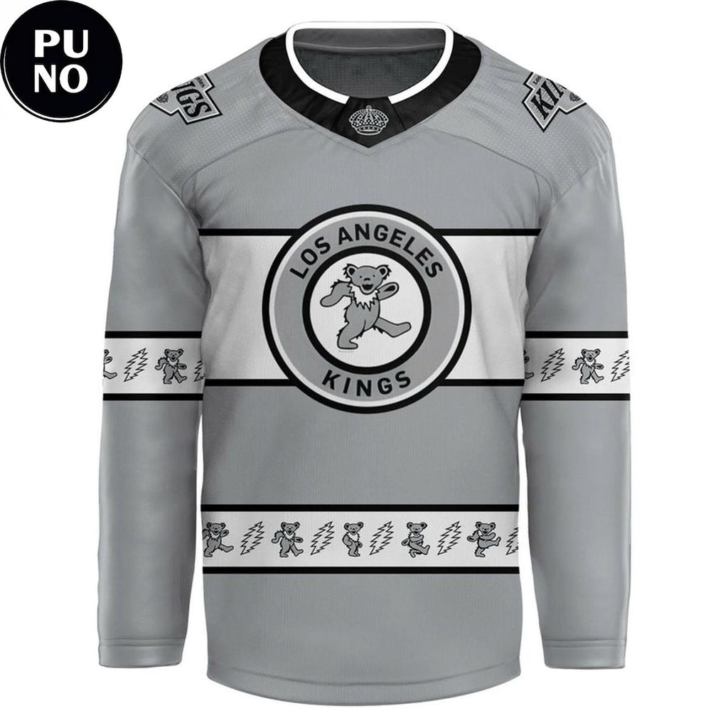 Los Angeles Kings 2026 Grateful Dead Night Personalized Hockey Jersey