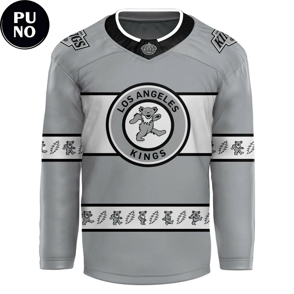 Los Angeles Kings 2026 Grateful Dead Night Personalized Hockey Jersey