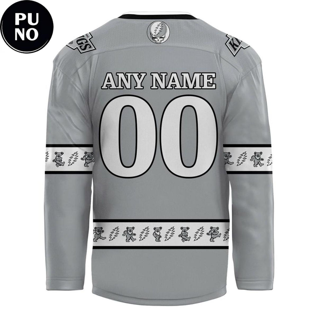 Los Angeles Kings 2026 Grateful Dead Night Personalized Hockey Jersey