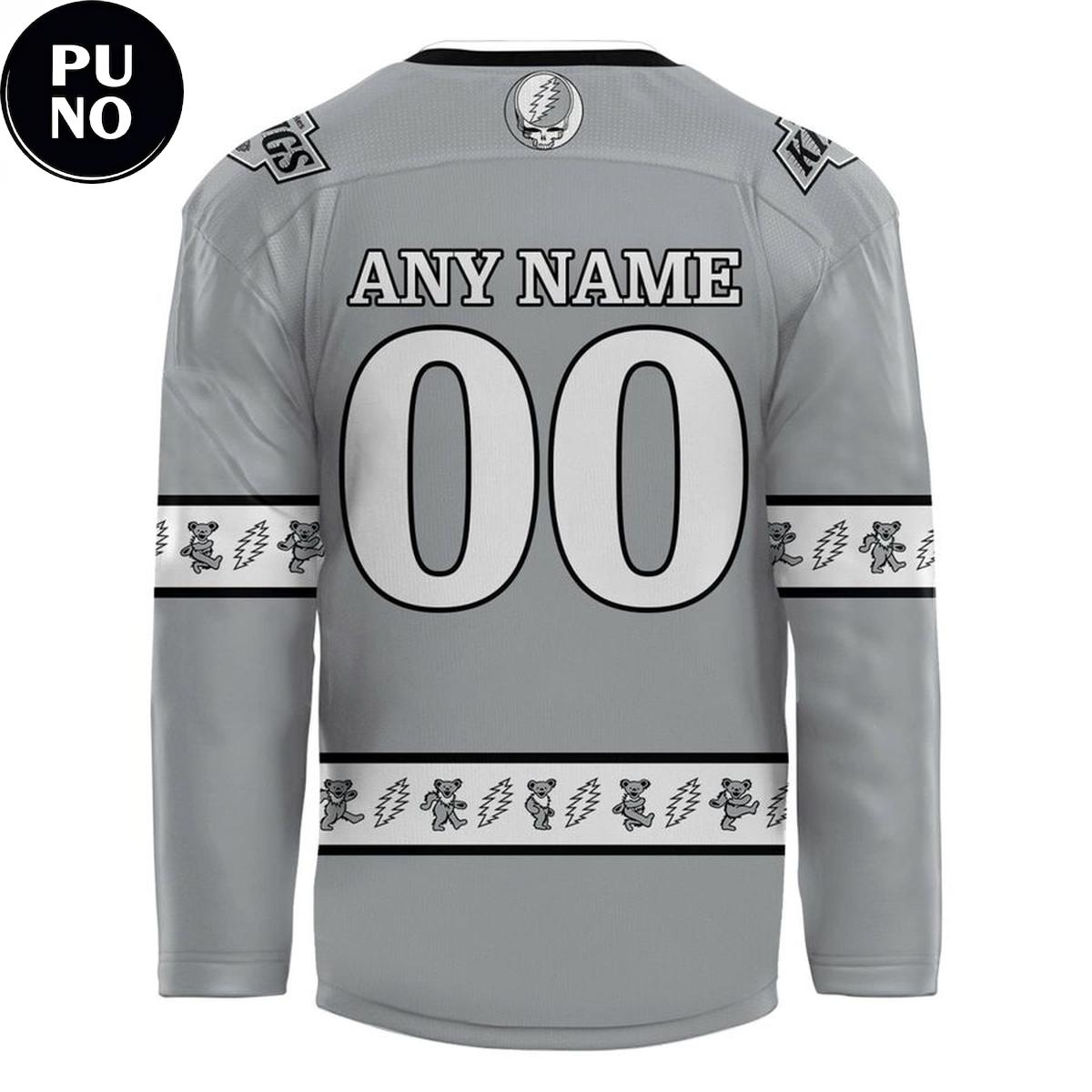 Los Angeles Kings 2026 Grateful Dead Night Personalized Hockey Jersey