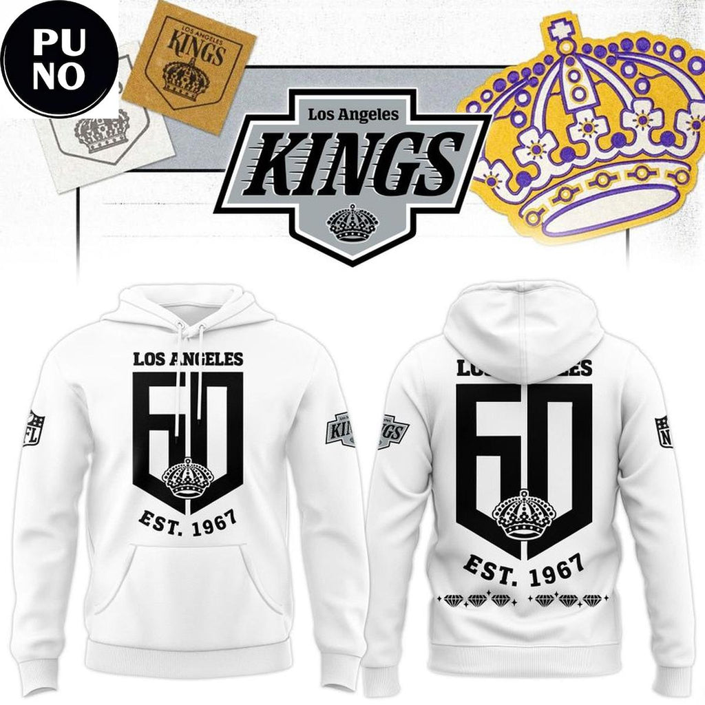Los Angeles Kings 60th Anniversary Logo 2026 Hoodie