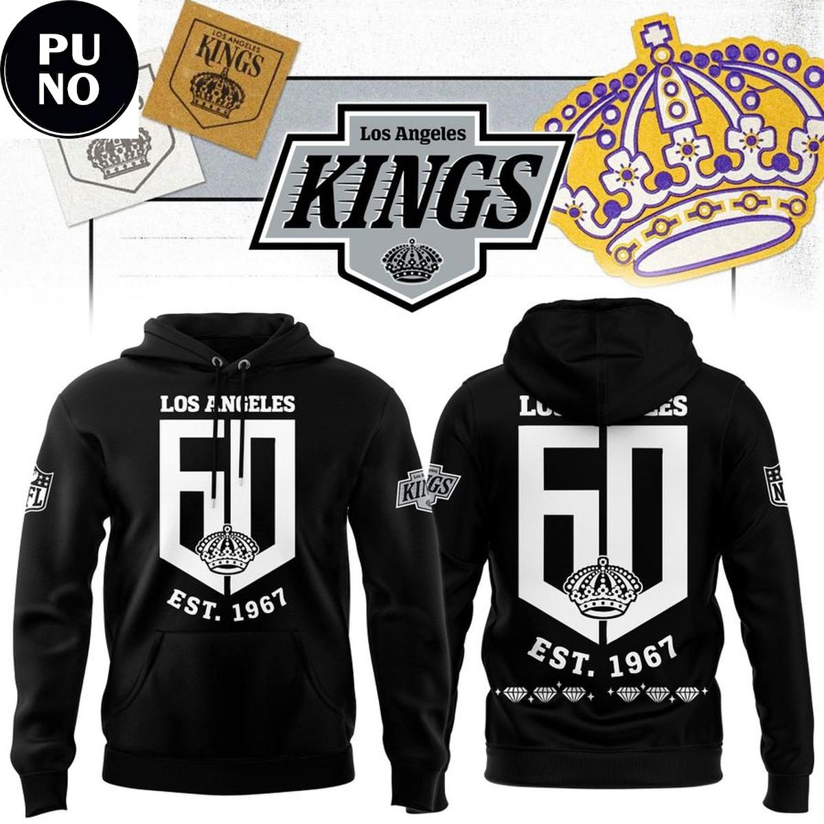 Los Angeles Kings 60th Anniversary Logo 2026 Hoodie