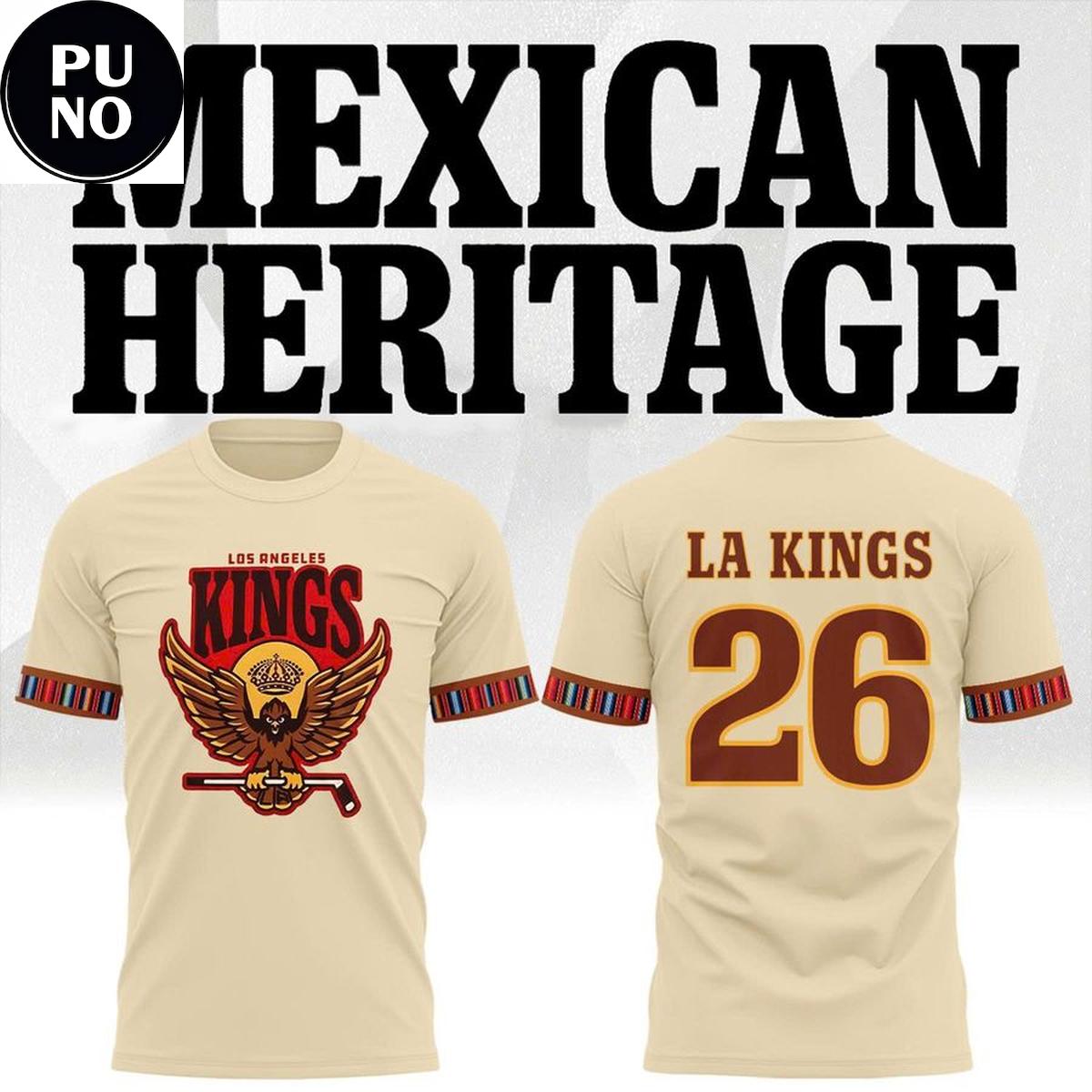 Los Angeles Kings Celebrate Mexican Heritage Night 2026 Hoodie T-Shirt