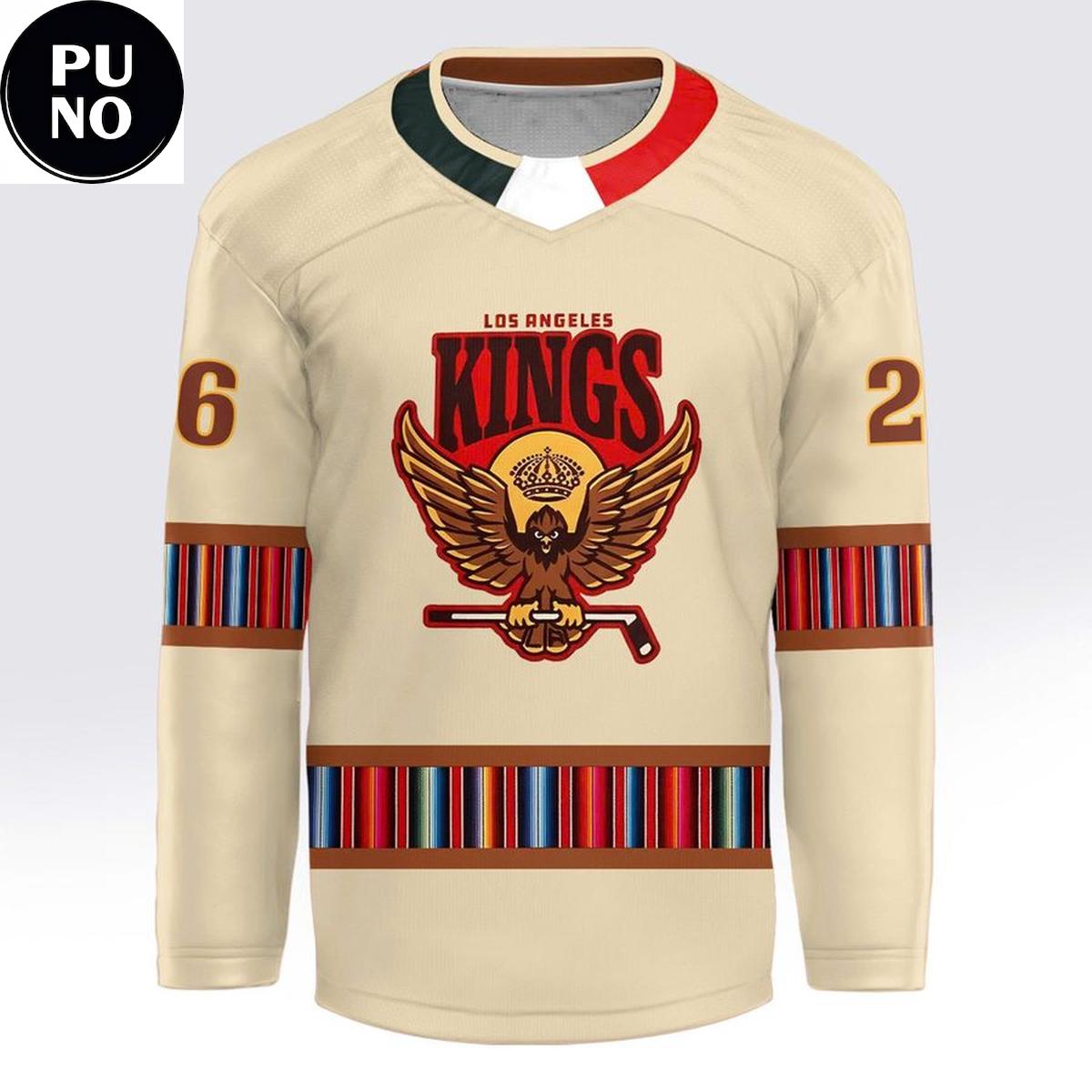 Los Angeles Kings Celebrate Mexican Heritage Night 2026 Personalized Hockey Jersey