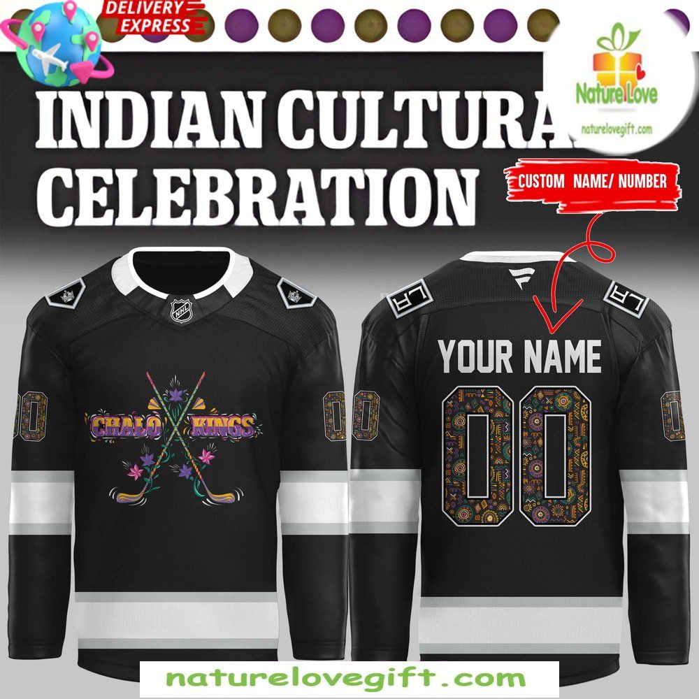 Los Angeles Kings Hockey Jersey Indian Cultural Celebration Special