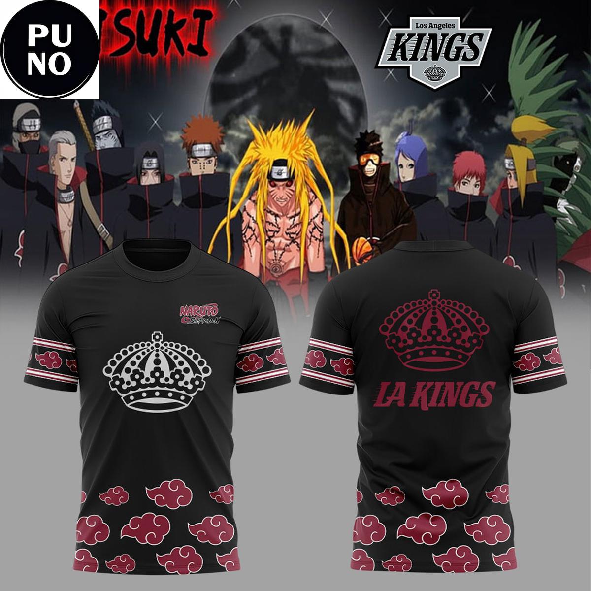 Los Angeles Kings x Naruto Shippuden 2026 Akatsuki Hoodie T-Shirt