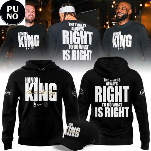 Los Angeles Lakers Honor King 2026 Martin Luther King Jr. Day Hoodie T-Shirt
