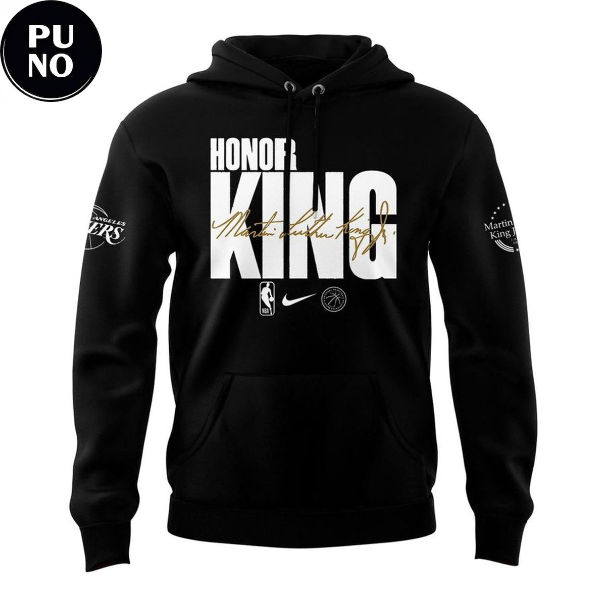 Los Angeles Lakers Honor King 2026 Martin Luther King Jr. Day Hoodie T-Shirt