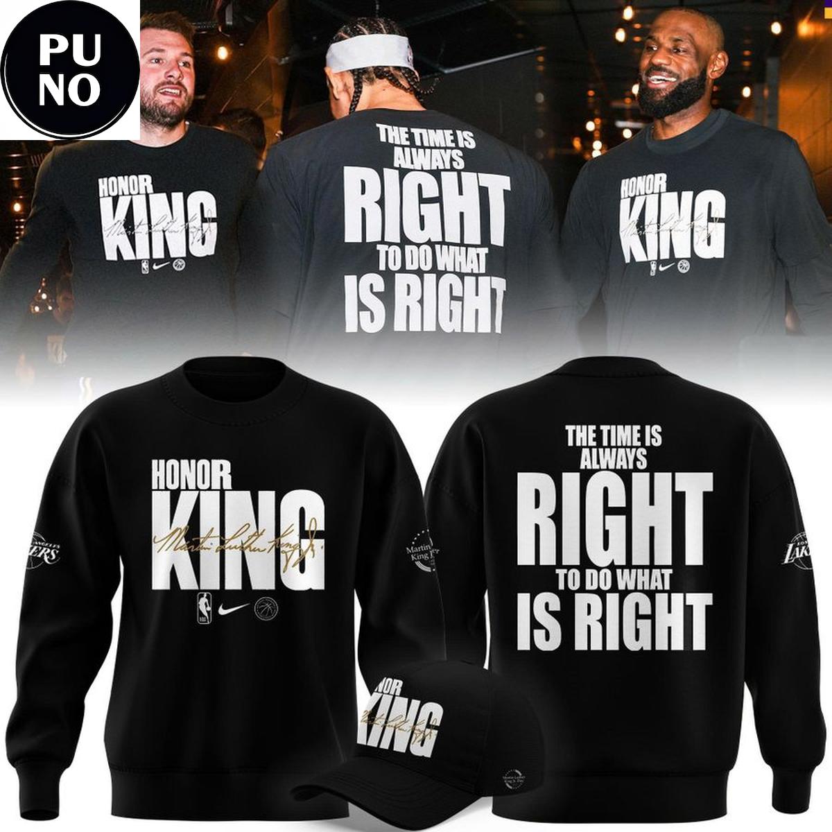 Los Angeles Lakers Honor King 2026 Martin Luther King Jr. Day Hoodie T-Shirt