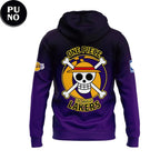 Los Angeles Lakers x One Piece Night Half Black Hoodie
