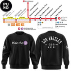 Los Angeles Metro Ride The D Est. 1993 Hoodie Shirt