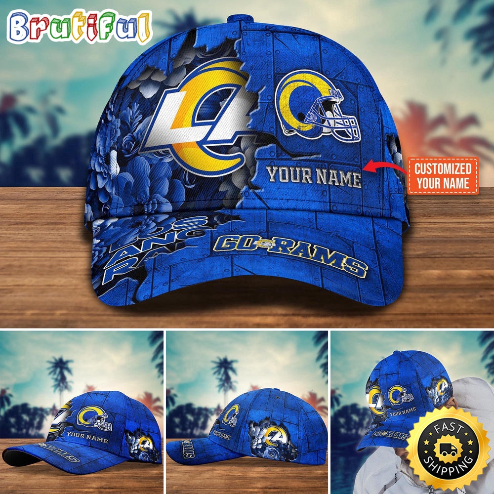 Los Angeles Rams Baseball Cap Flower Custom Trending Cap
