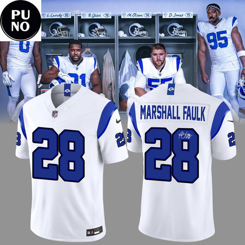 Los Angeles Rams Fearsome White Vapor F.U.S.E. Stitched 2026 Personalized Football Jersey
