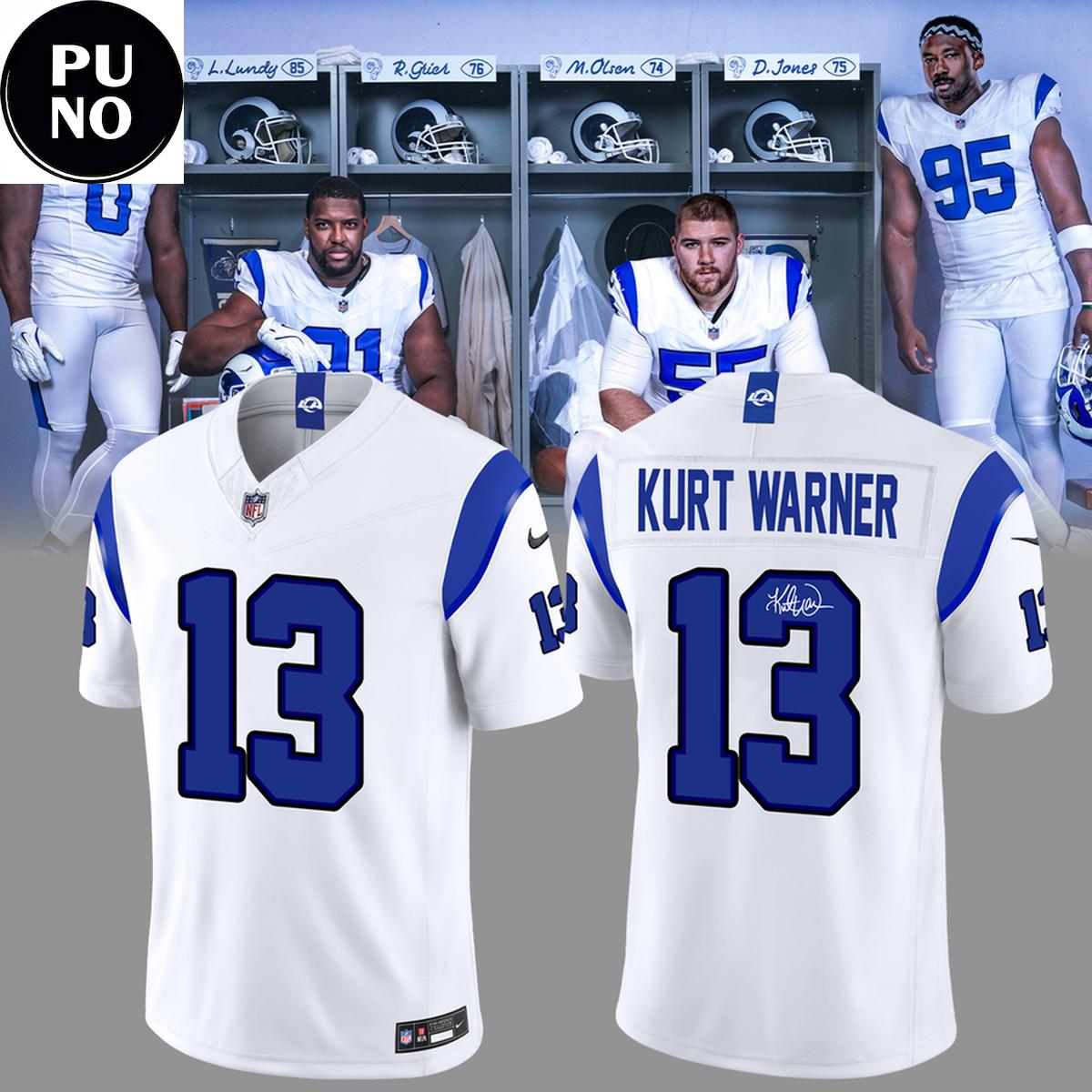 Los Angeles Rams Fearsome White Vapor F.U.S.E. Stitched 2026 Personalized Football Jersey