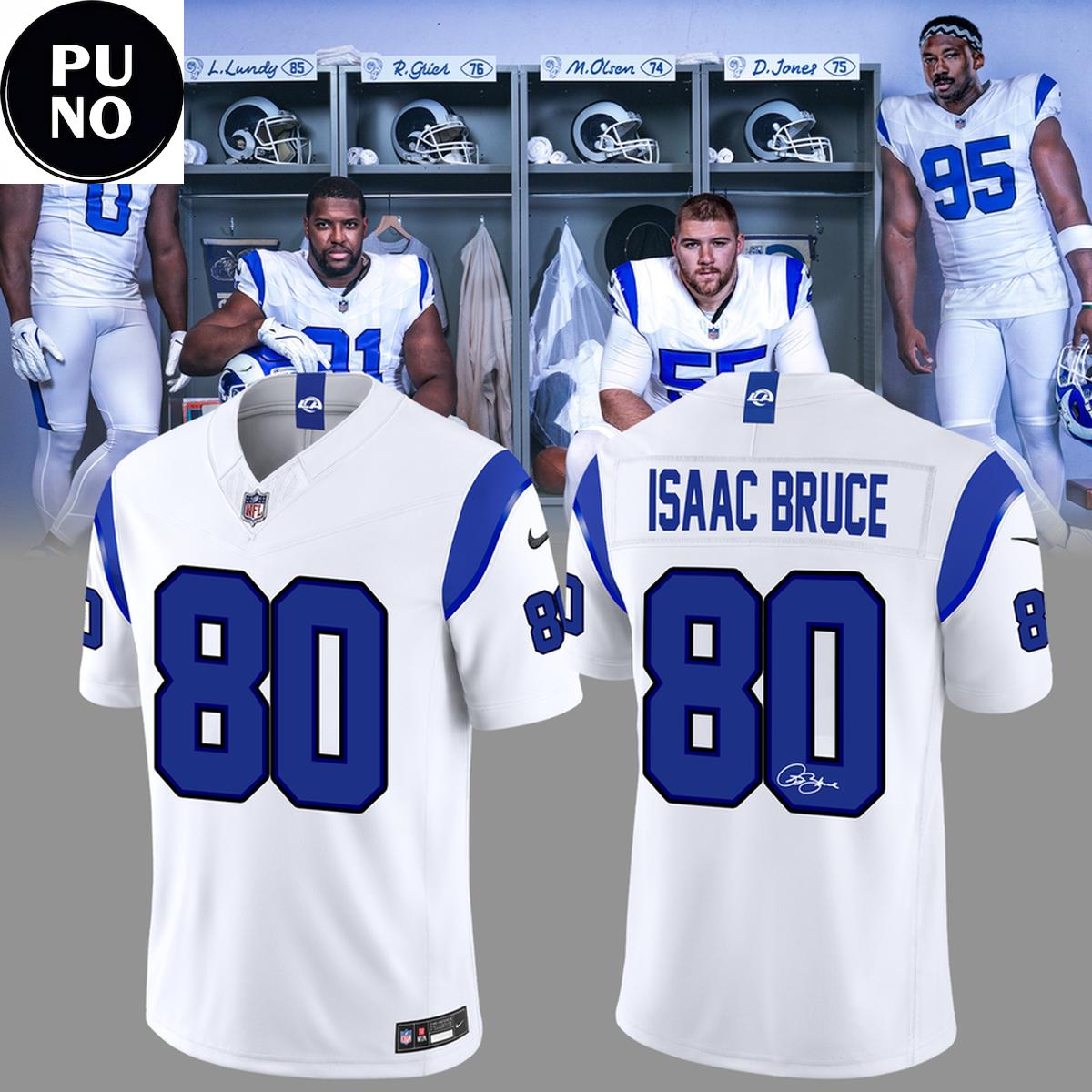 Los Angeles Rams Fearsome White Vapor F.U.S.E. Stitched 2026 Personalized Football Jersey