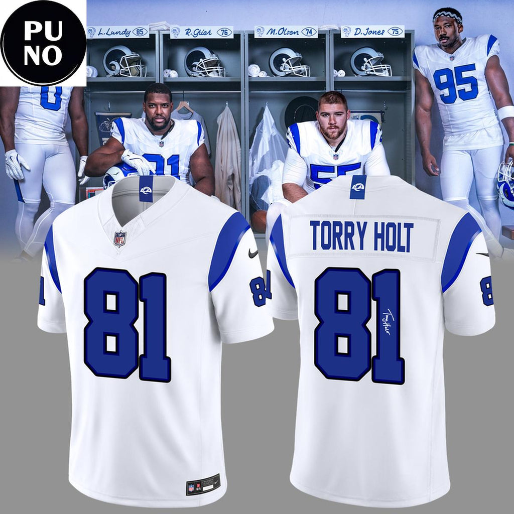 Los Angeles Rams Fearsome White Vapor F.U.S.E. Stitched 2026 Personalized Football Jersey