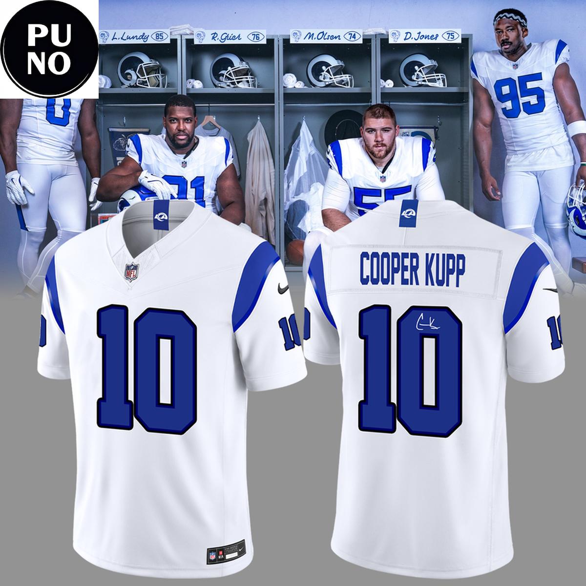 Los Angeles Rams Fearsome White Vapor F.U.S.E. Stitched 2026 Personalized Football Jersey