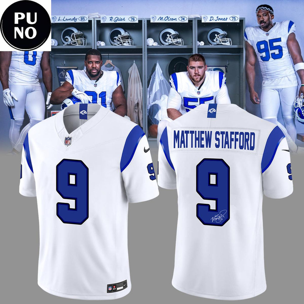Los Angeles Rams Fearsome White Vapor F.U.S.E. Stitched 2026 Personalized Football Jersey