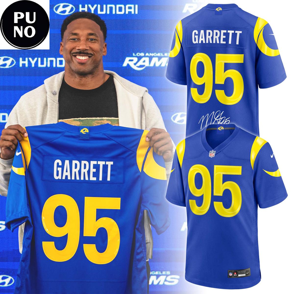 Los Angeles Rams Myles Garrett Signature 2026 Football Jersey