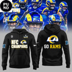 Los Angeles Rams NFC Champions Go Rams Hoodie