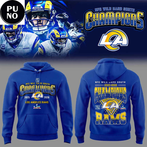 Los Angeles Rams NFC Wild Card South Champions 2025-2026 Hoodie T-Shirt