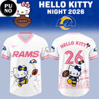 Los Angeles Rams x Hello Kitty Night 2026 Football Jersey