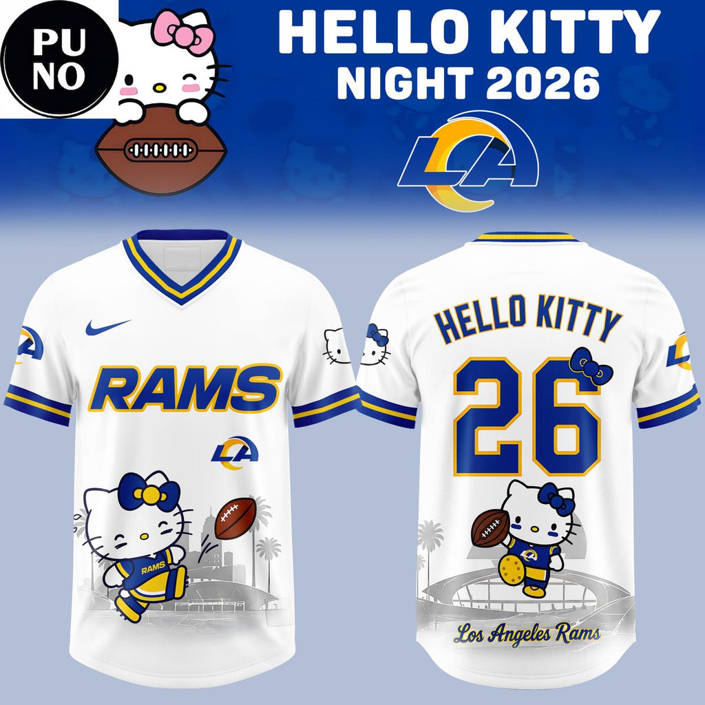 Los Angeles Rams x Hello Kitty Night 2026 Football Jersey