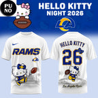 Los Angeles Rams x Hello Kitty Night 2026 Hoodie T-Shirt