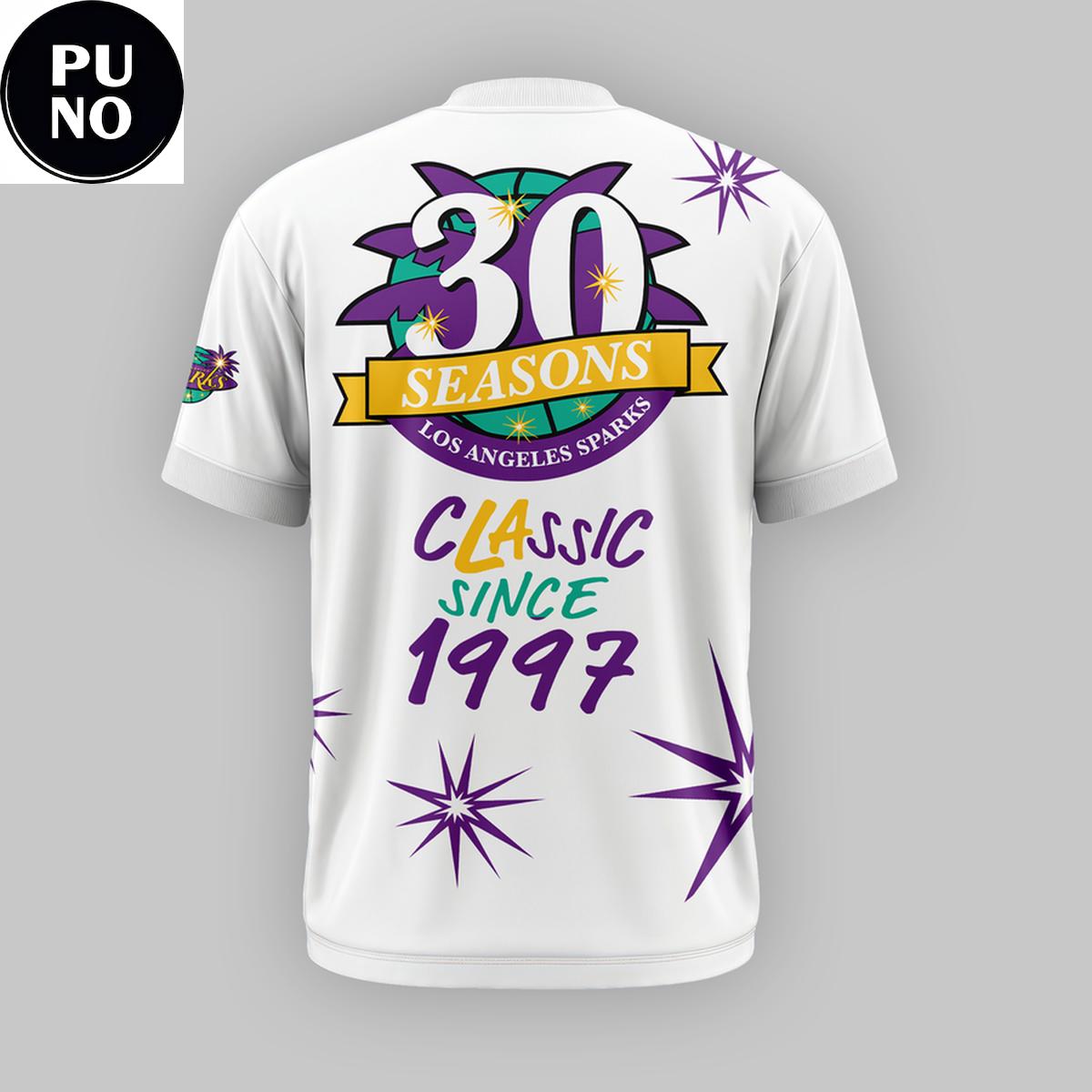 Los Angeles Sparks 30th Anniversary 2026 cLAssic since 1997 T-Shirt