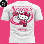 Los Angeles Sparks x Hello Kitty Pink Night 2026 T-Shirt