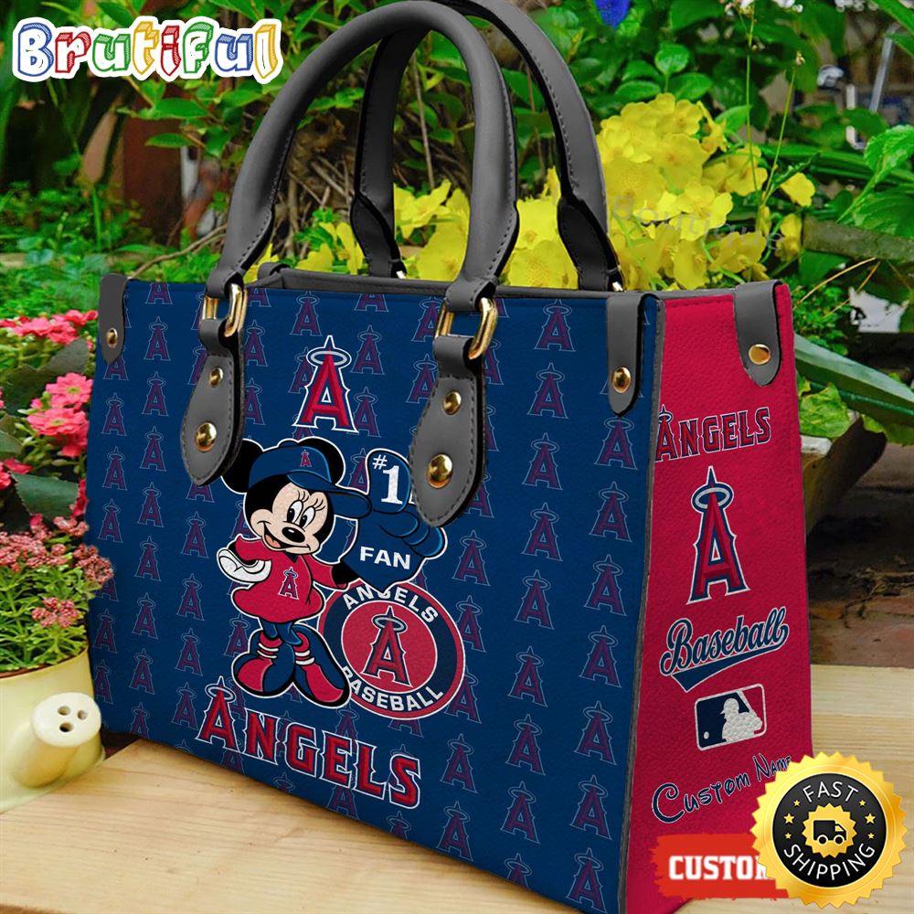 Los Angeles Angels Minnie Women Leather Hand Bag