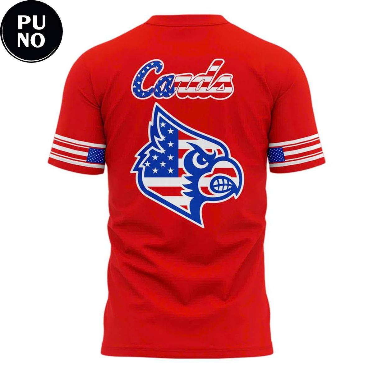 Louisville Cardinals 2026 Stars & Stripes For Our Salute to Service T-Shirt
