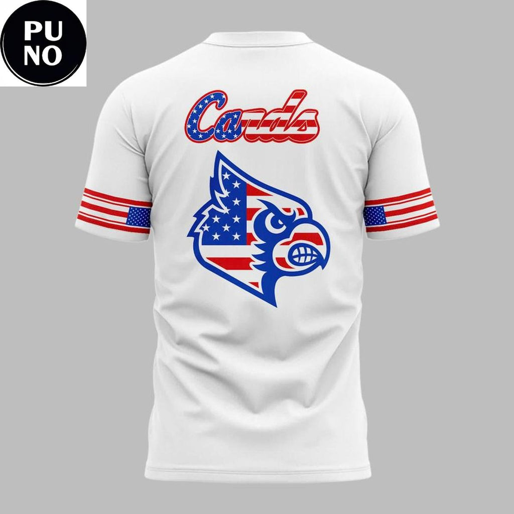 Louisville Cardinals 2026 Stars & Stripes For Our Salute to Service T-Shirt