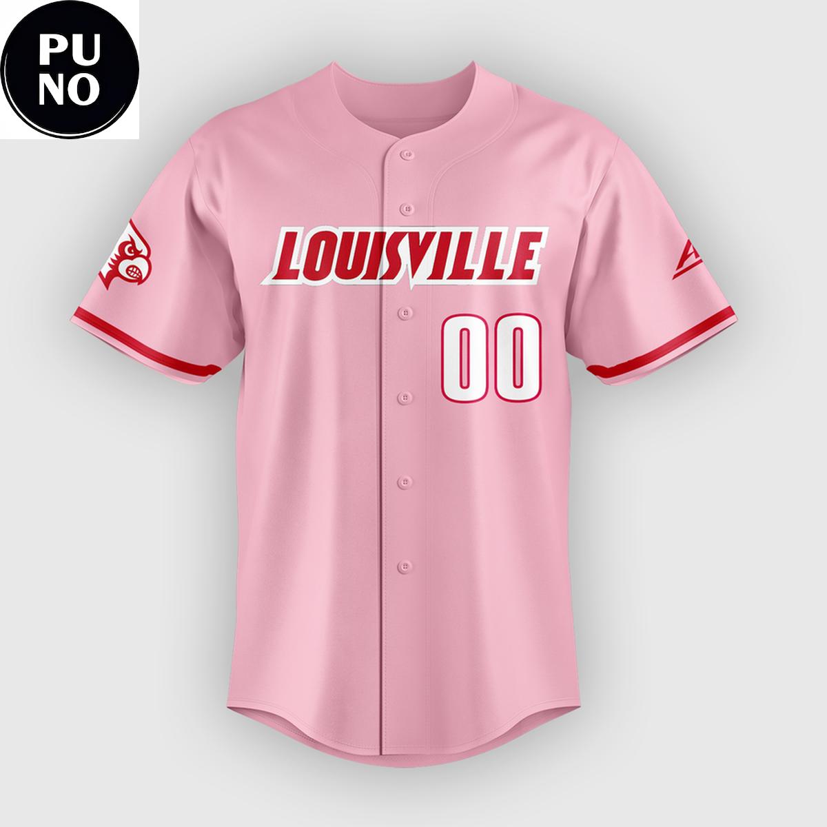 Louisville Cardinals Softball 2026 Flower Power Personalized Baseball Jersey