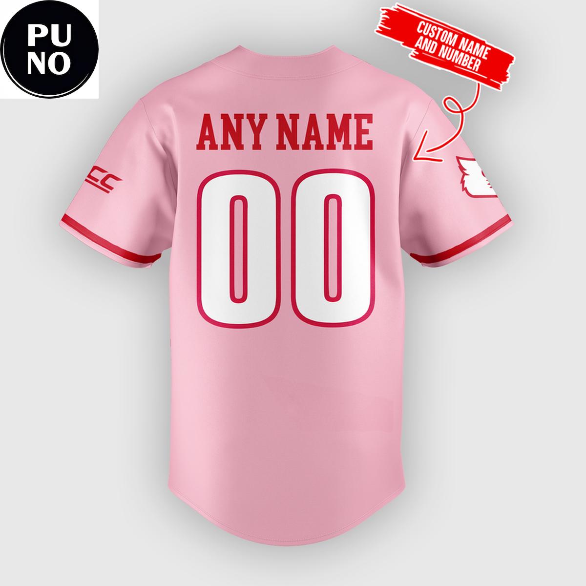 Louisville Cardinals Softball 2026 Flower Power Personalized Baseball Jersey