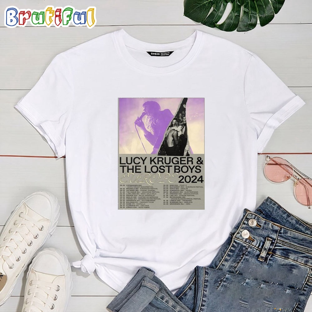 Lucy Kruger And The Lost Boys Europe Tour 2024 T Shirt