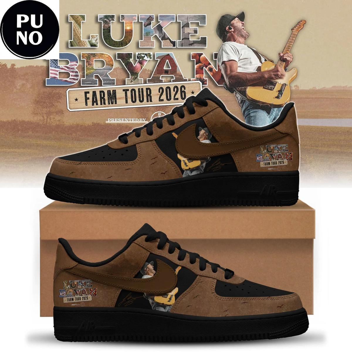 Luke Bryan x Word On The Street Tour 2026 Air Force 1 Shoes